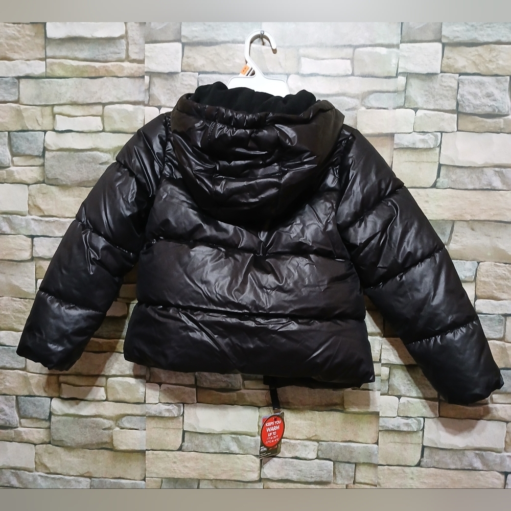 New Ozark Trail Black Girls 6X Puffer Cold Weather Coat Jacket - Picture 2 of 7